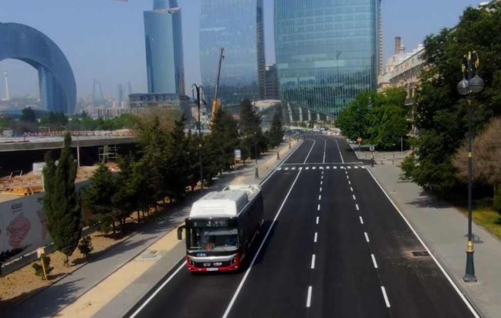 8 Noyabr prospektində aparılan təmir işləri başa çatıb