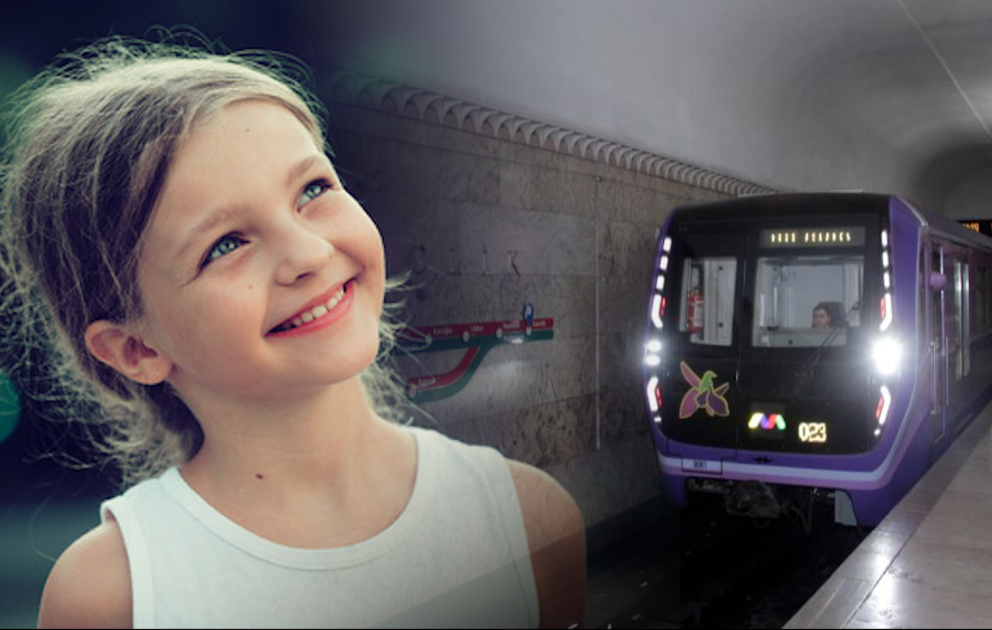 Bu gün Bakı metrosunda stansiyalar uşaqların səsi ilə elan edilib