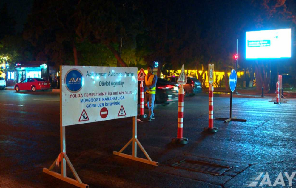 Azadlıq prospektinin bir hissəsinin təmirinə başlanılıb