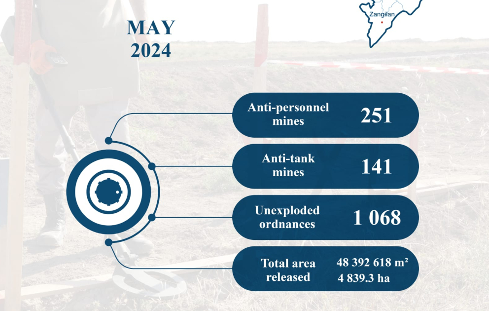 ANAMA: 4839,3 hectares of territory cleared of mines and UXOs over past month
