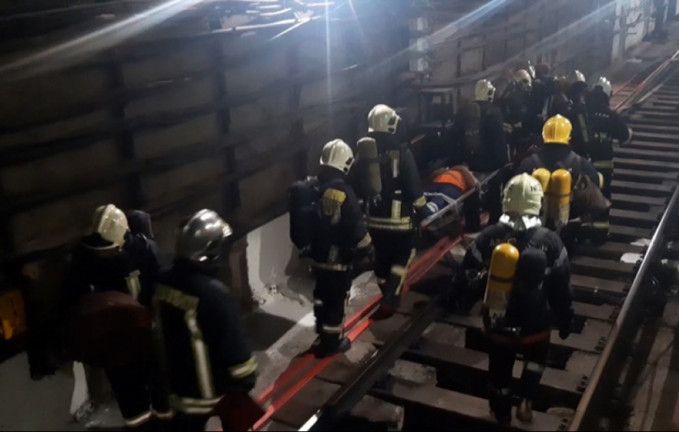 Metronun “Neftçilər” stansiyasında təlim keçirilib