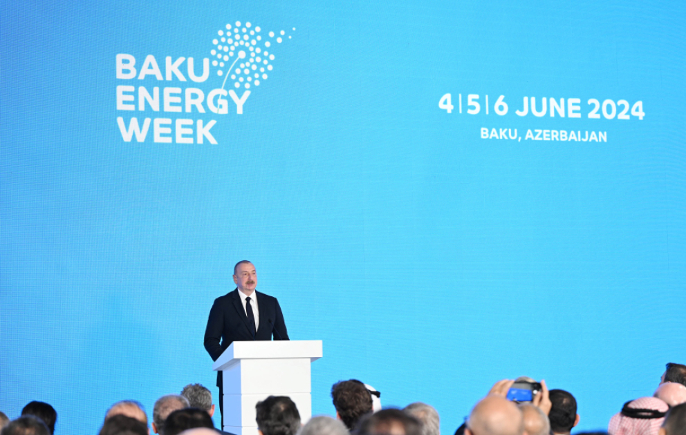 President Ilham Aliyev addressed opening of 29th Caspian Oil & Gas and 12th Caspian Power exhibitions as part of Baku Energy Week