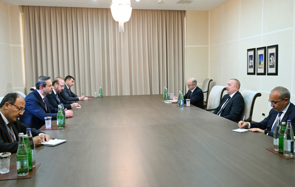 Prezident İlham Əliyev Türkiyənin energetika və təbii sərvətlər nazirini qəbul edib
