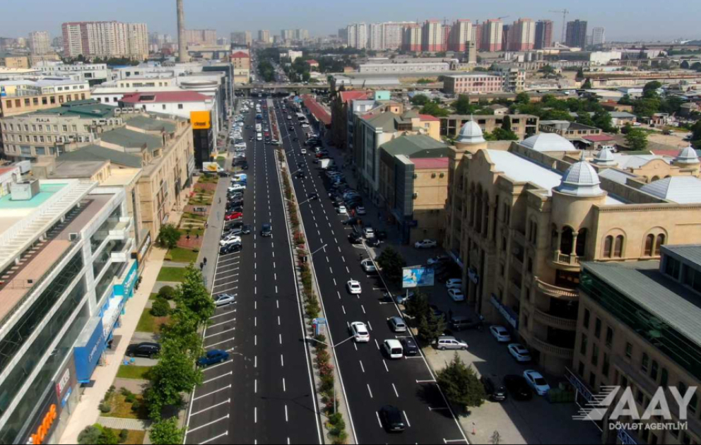 Əhməd Rəcəbli küçəsinin bir hissəsində aparılan təmir işləri yekunlaşıb