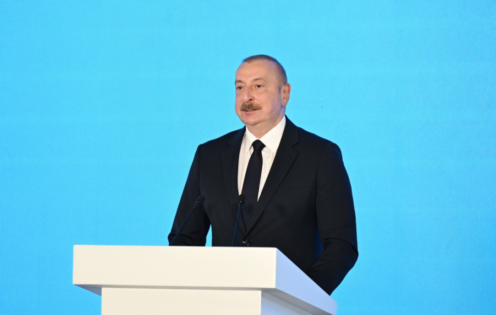 Prezident İlham Əliyev Bakı Enerji Həftəsi çərçivəsində 29-cu “Caspian Oil&Gas” və 12-ci “Caspian Power” sərgilərinin açılışında çıxış edib