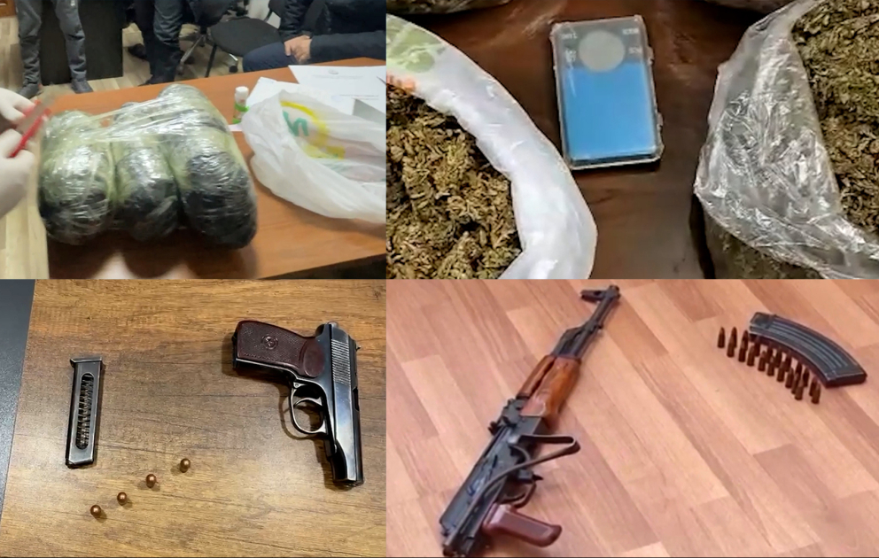 Sabunçu rayonunda 4 narkokuryerdən 7 kiloqram heroin, marixuana və metamfetamin aşkarlanıb