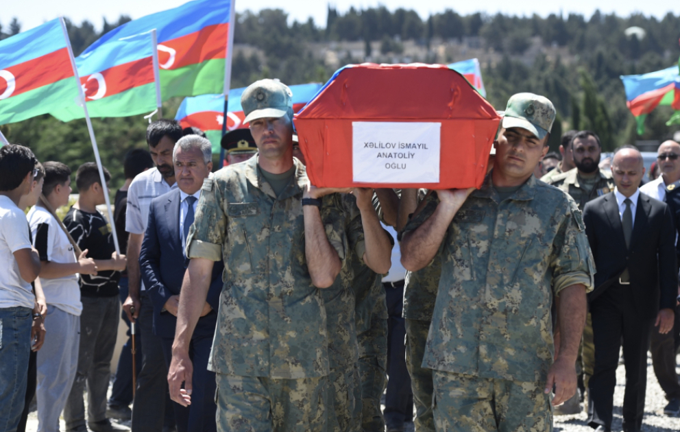 Şəhid İsmayıl Xəlilov Mehdiabad qəbiristanlığında torpağa tapşırılıb