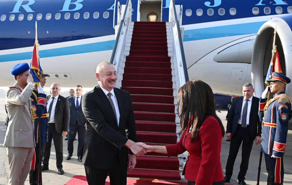 President of Azerbaijan Ilham Aliyev embarked on official visit to Egypt
