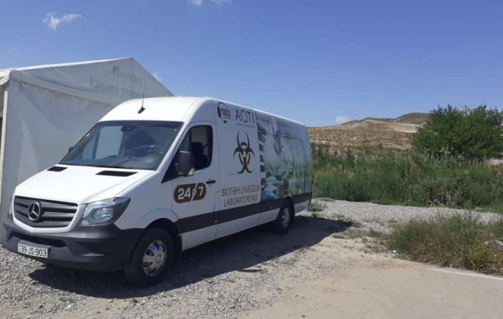 Ağalı sakinlərinin qurbanlarını kəsməsi üçün kənddə səyyar çadır məntəqəsi qurulub