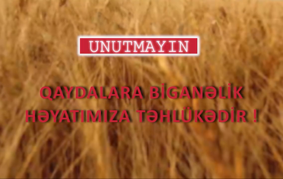 Taxıl biçini mövsümü ilə əlaqədar yanğın təhlükəsizliyinə dair FHN-in əhaliyə müraciəti
