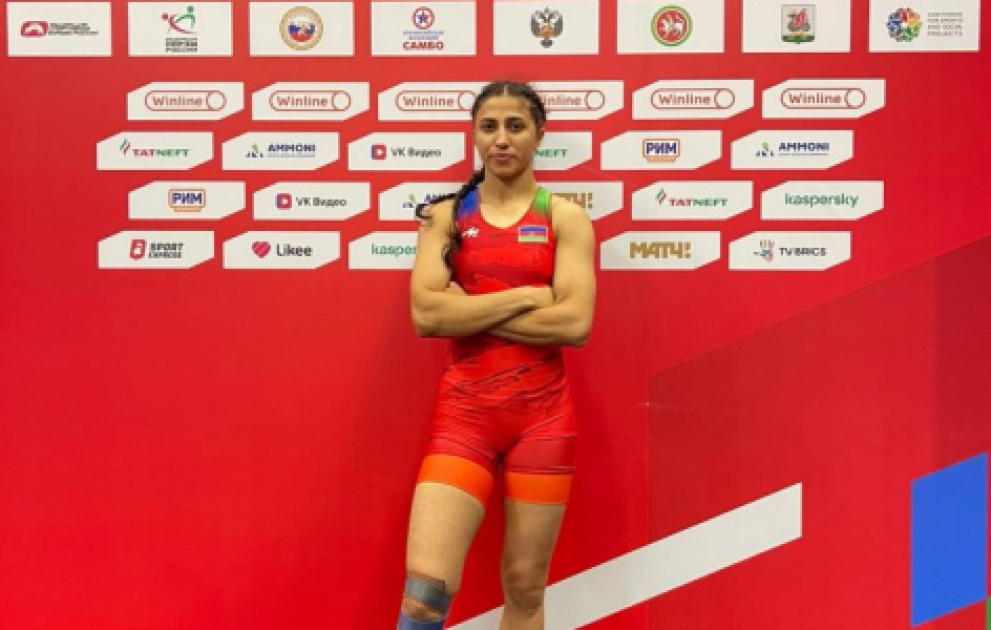 Azərbaycanın qadın güləşçisi Kazanda qızıl medal qazanıb