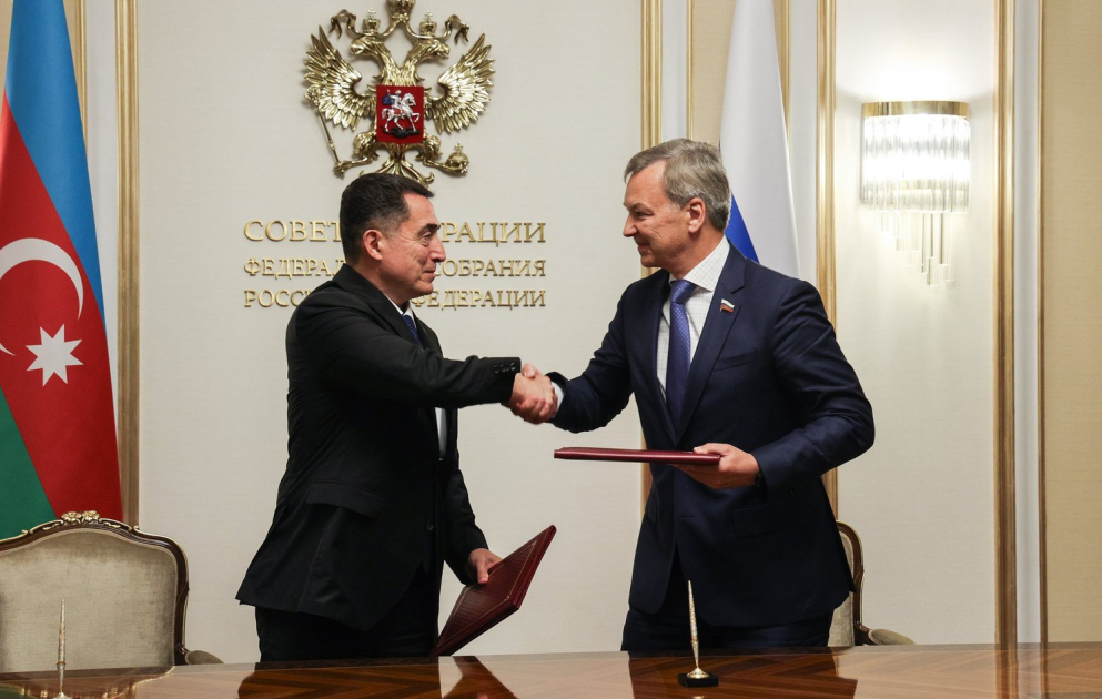 В Москве подписан план работы межпарламентской комиссии по сотрудничеству Федерального Собрания РФ и Милли Меджлиса
