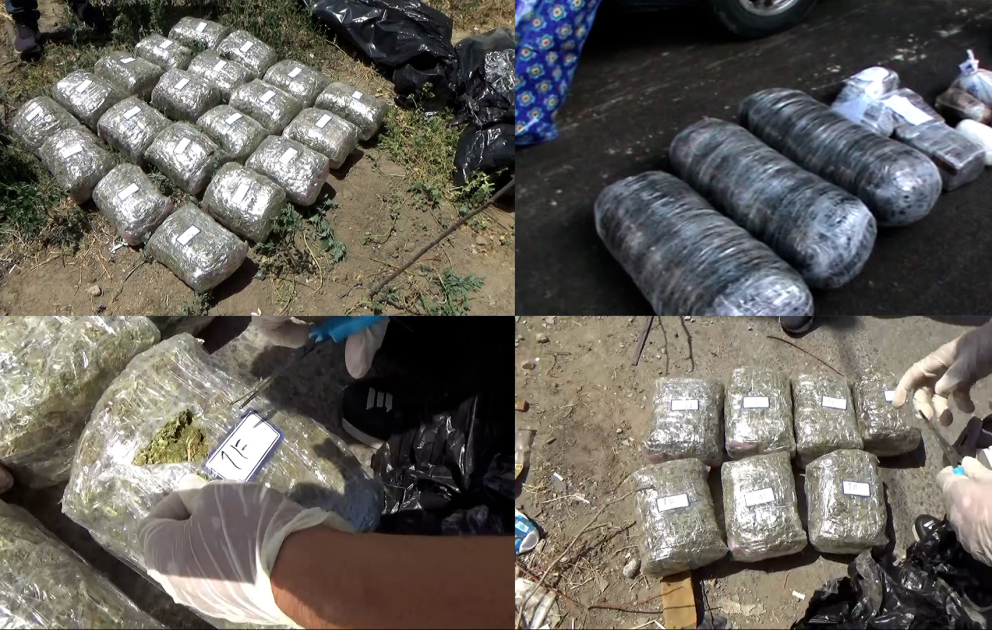 Ölkəyə qaçaqmalçılıq yolu ilə 60 kiloqram marixuana gətirən 3 narkokuryer saxlanılıb
