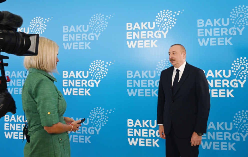 L’interview du président Ilham Aliyev diffusée sur la chaîne Euronews