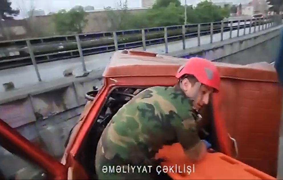 FHN xilasetmə əməliyyatı görüntüləri yayıb