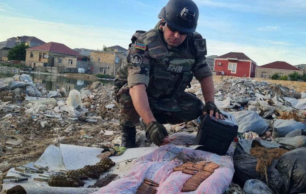 Abşeron rayonunda sursat aşkar edilib