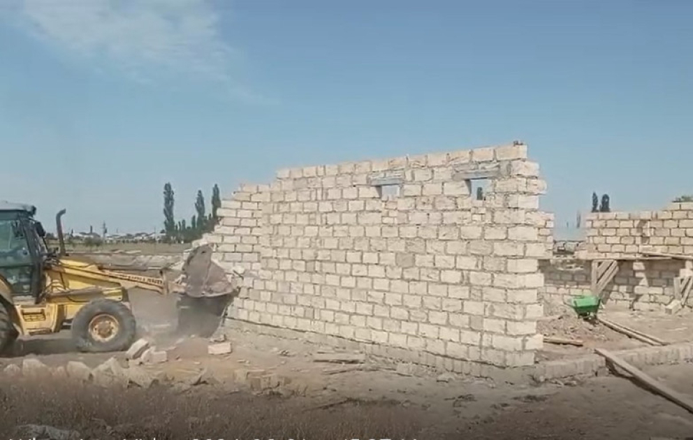 Fövqəladə Hallar Nazirliyi qanunsuz tikinti işlərinin qarşısını alıb