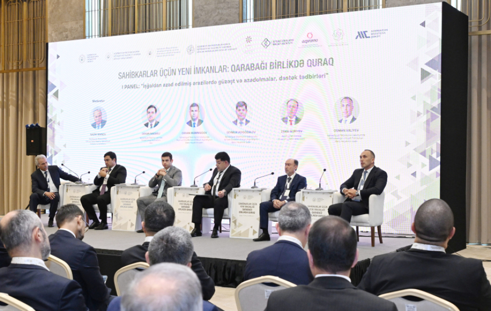Şuşada azad edilmiş ərazilərdə biznes imkanlarına dair panel müzakirələr keçirilib