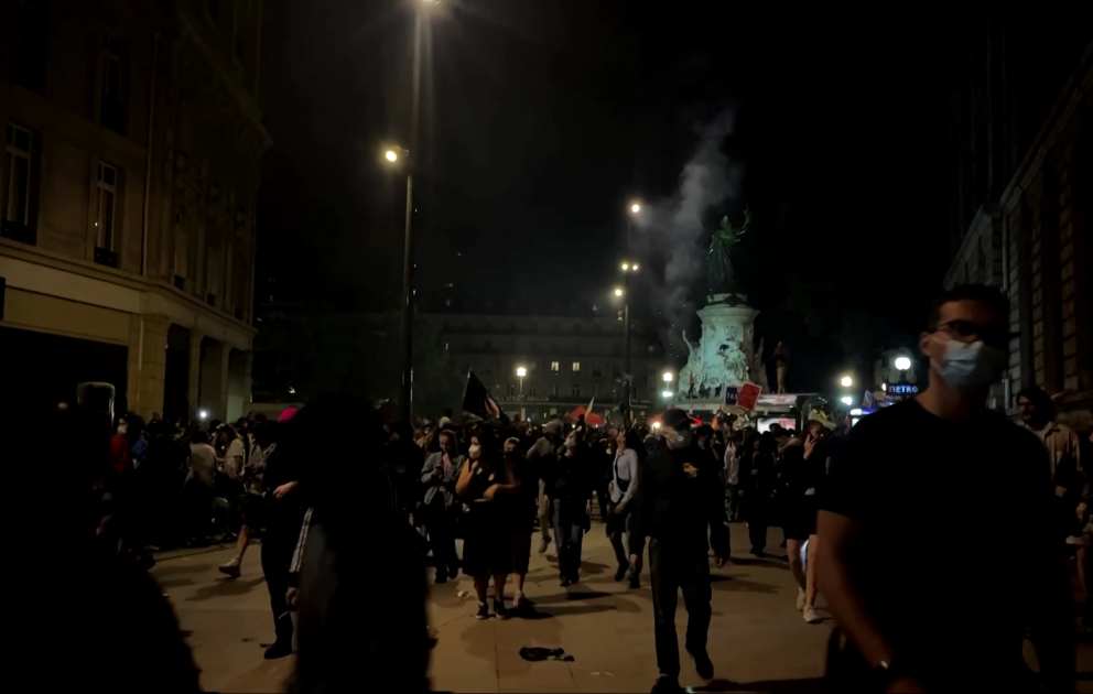 French protesters rally on streets after far-right election result