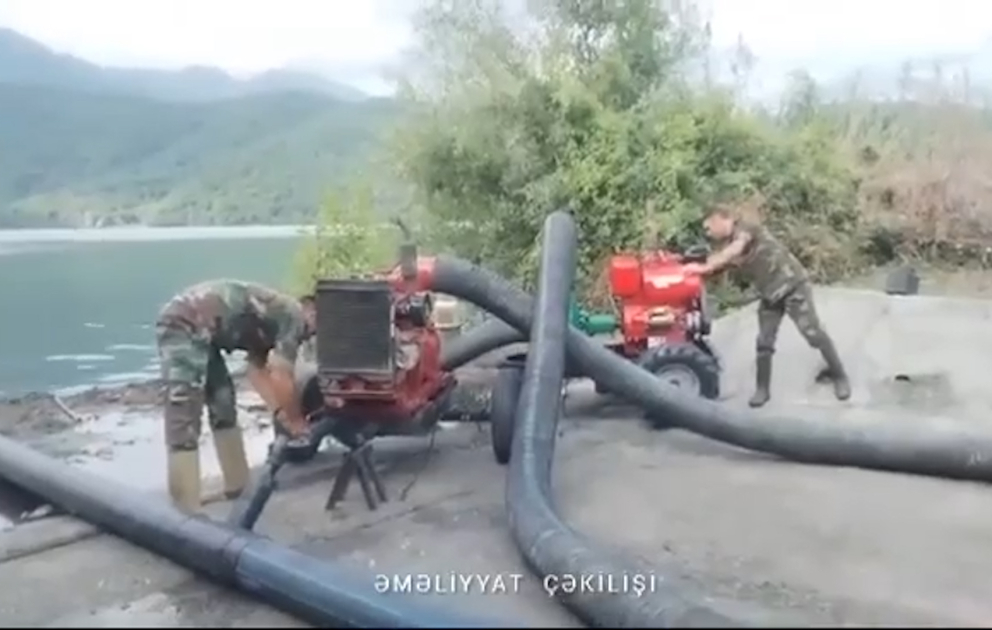 Nohur gölündə suyun səviyyəsi artıb, ətraf ərazilər üçün təhlükəli vəziyyət yaranıb
