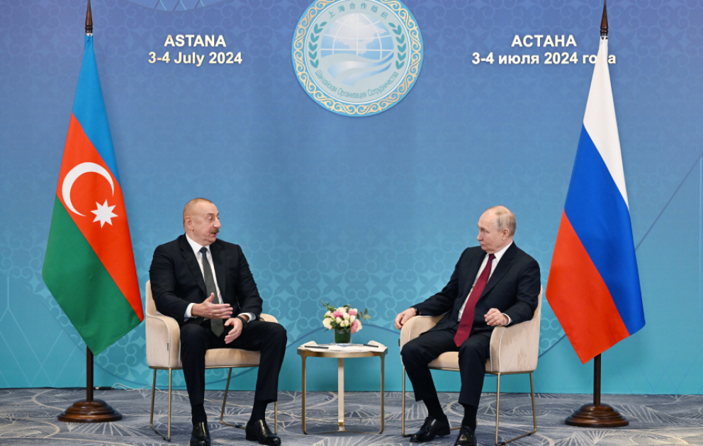 Les présidents Aliyev et Poutine se réunissent à Astana