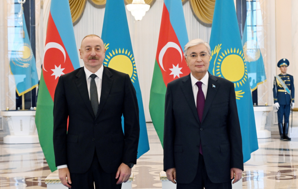 Astanada Azərbaycan və Qazaxıstan prezidentlərinin görüşü keçirilib