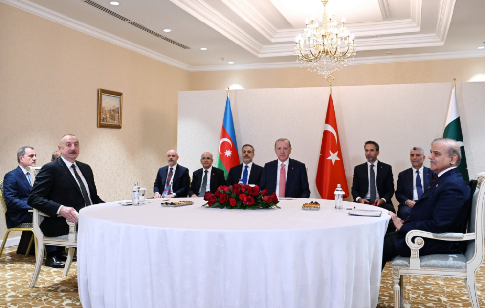 Trilateral meeting between President of Azerbaijan, President of Turkiye and Prime Minister of Pakistan was held in Astana
