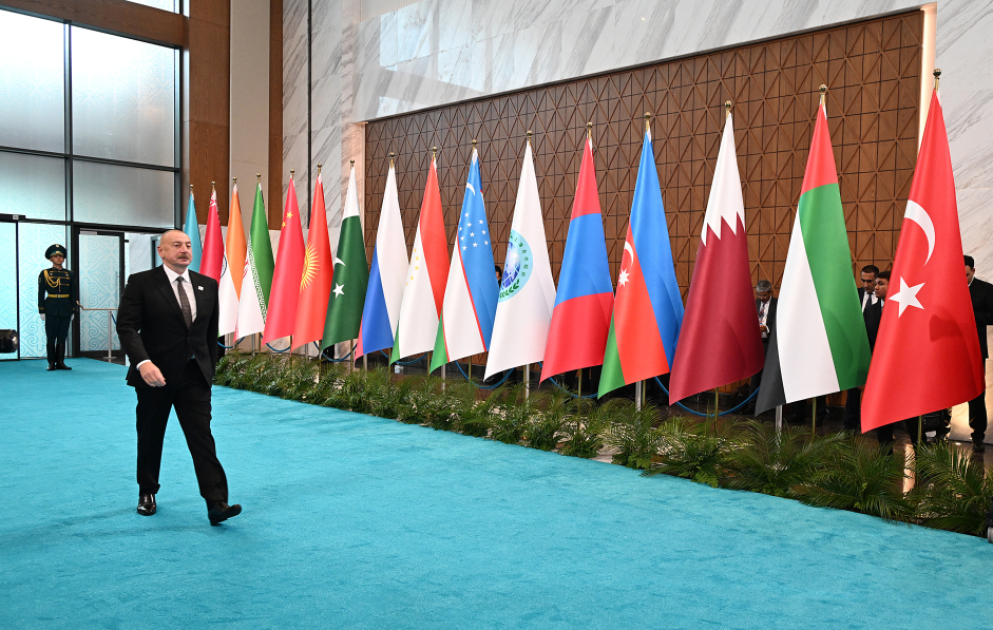 Präsident Ilham Aliyev nimmt am Treffen im „SCO plus“-Format in Astana teil