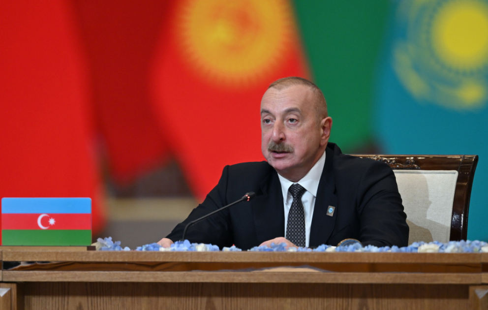Prezident İlham Əliyev Astanada “ŞƏT plyus” formatında görüşdə çıxış edib