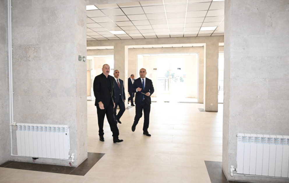 President Ilham Aliyev inspected progress of renovations at Garabagh University