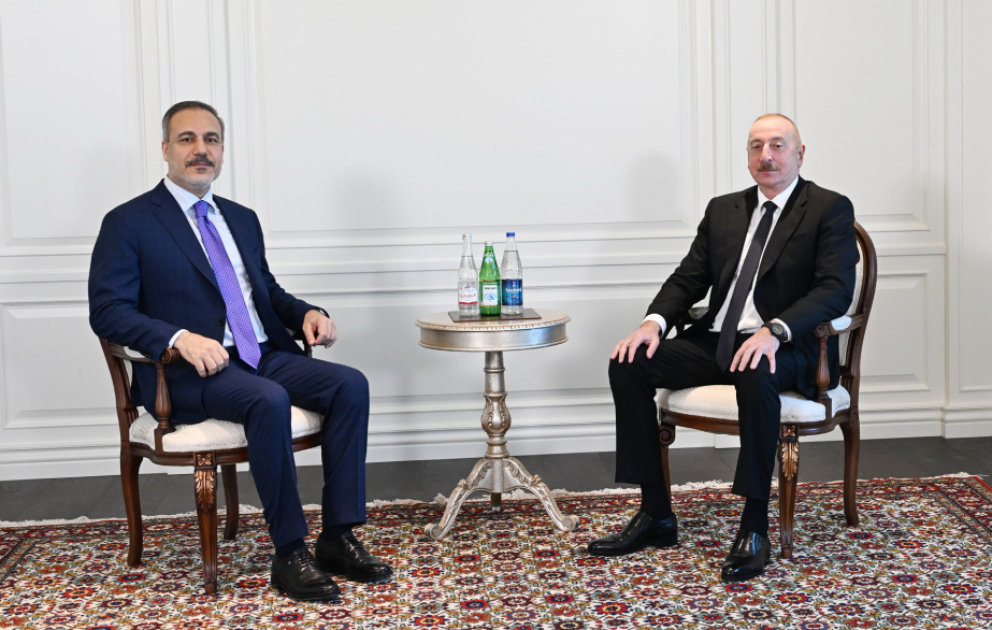 President Ilham Aliyev received Turkish Foreign Minister Hakan Fidan