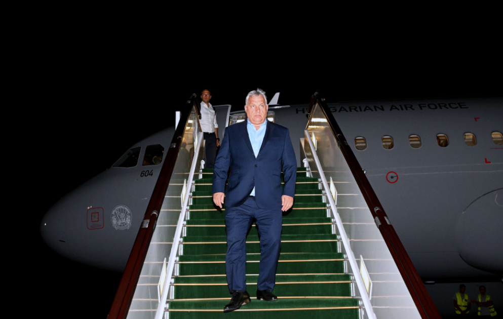 Ungarns Ministerpräsident Viktor Orban zu Besuch in Aserbaidschan eingetroffen