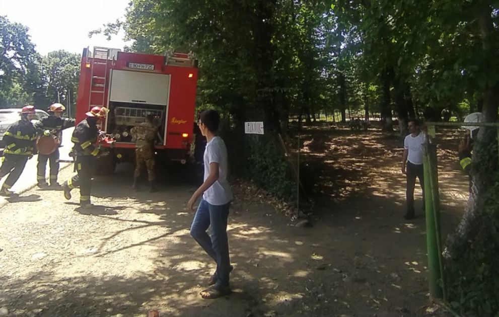 Hirkan Milli Parkında şərti yanğın söndürüldü