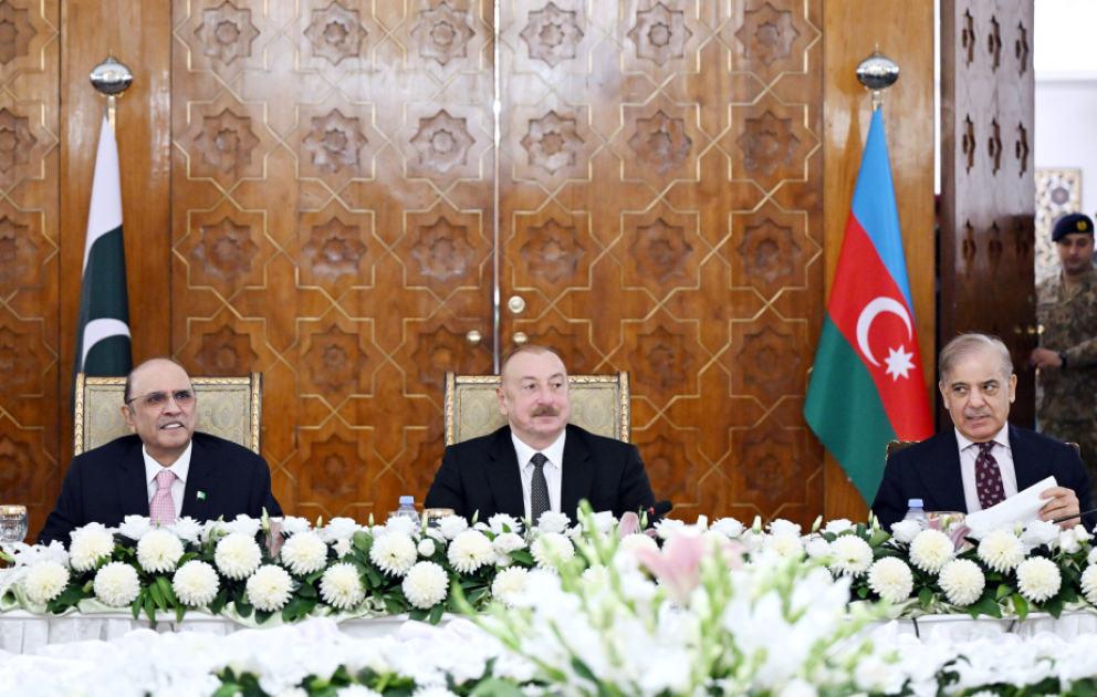 State reception on behalf of President of Pakistan was hosted in honor of President of Azerbaijan