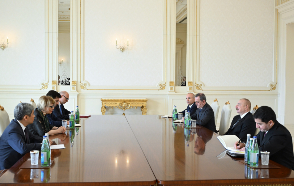 Präsident Ilham Aliyev empfängt OSZE-Generalsekretärin