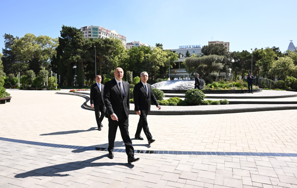 President Ilham Aliyev attended reopening of newly renovated Narimanov Park in Baku