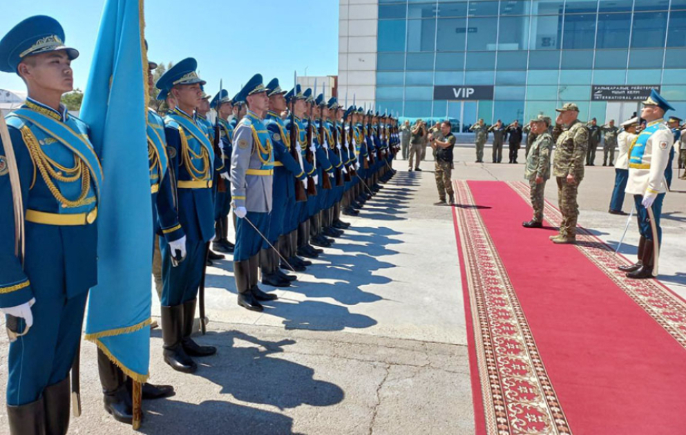 Azerbaijani defense minister visits Kazakhstan