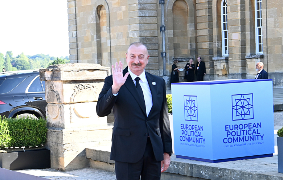 President Ilham Aliyev is on working visit to UK to participate in 4th summit of European Political Community