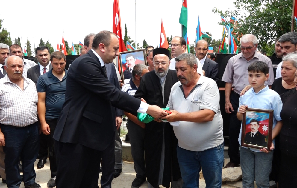 Şəhid Akif Abbasovun nəşinin qalıqları Gəncə Şəhidlər Xiyabanında torpağa tapşırılıb