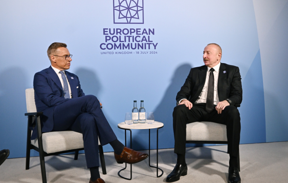 President of Azerbaijan Ilham Aliyev met with President of Finland Alexander Stubb in Oxford