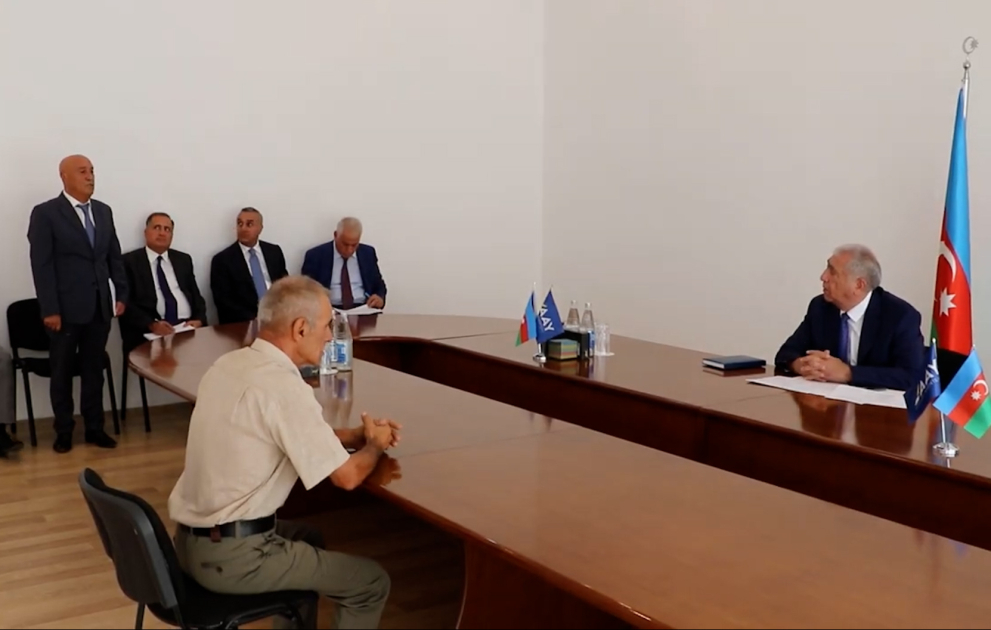 Şabran və Xaçmaz rayonlarından olan vətəndaşların qəbulu keçirilib