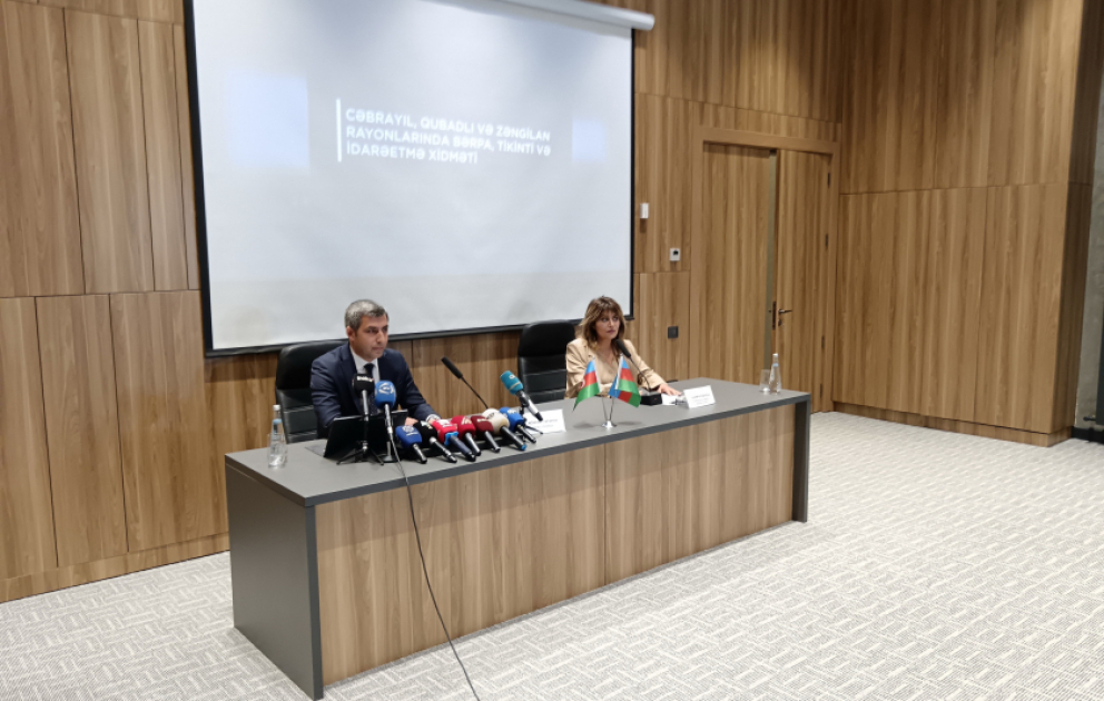 Cəbrayıl, Qubadlı və Zəngilan rayonlarında Bərpa, Tikinti və İdarəetmə Xidməti tərəfindən 3 rayonda görülən işlər açıqlanıb