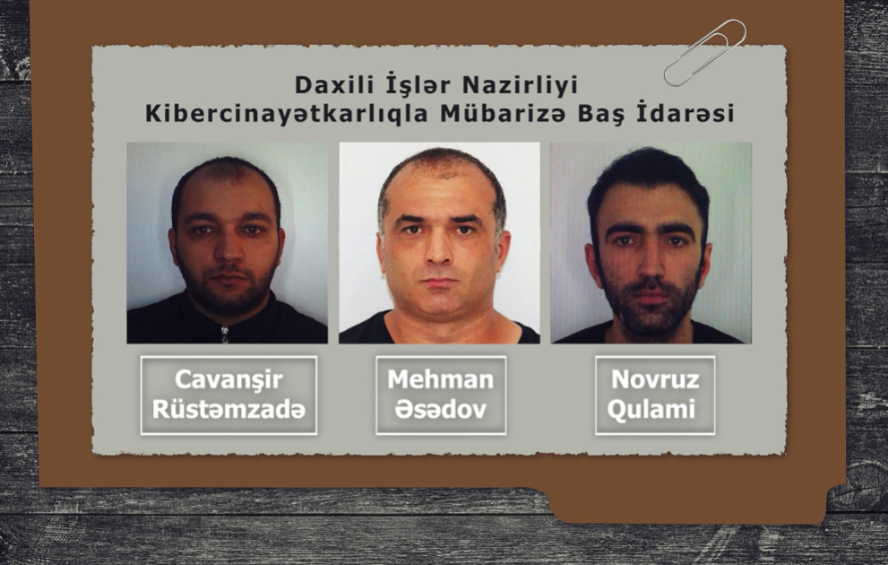 Bank kartlarına kiber hücumlar edən şəbəkə üzvləri həbs edildi