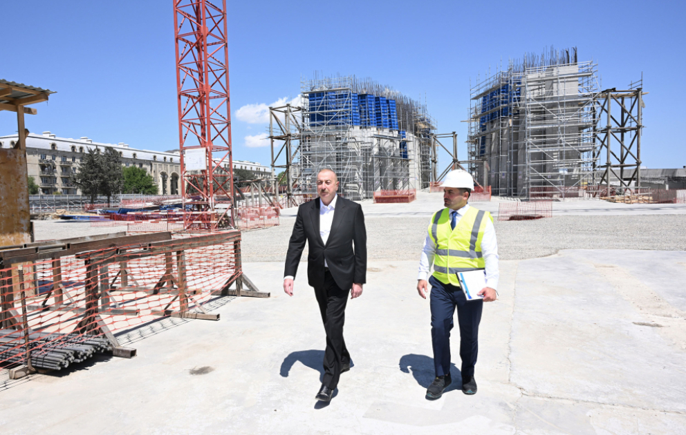 President Ilham Aliyev inspected progress of Victory Park construction in Baku