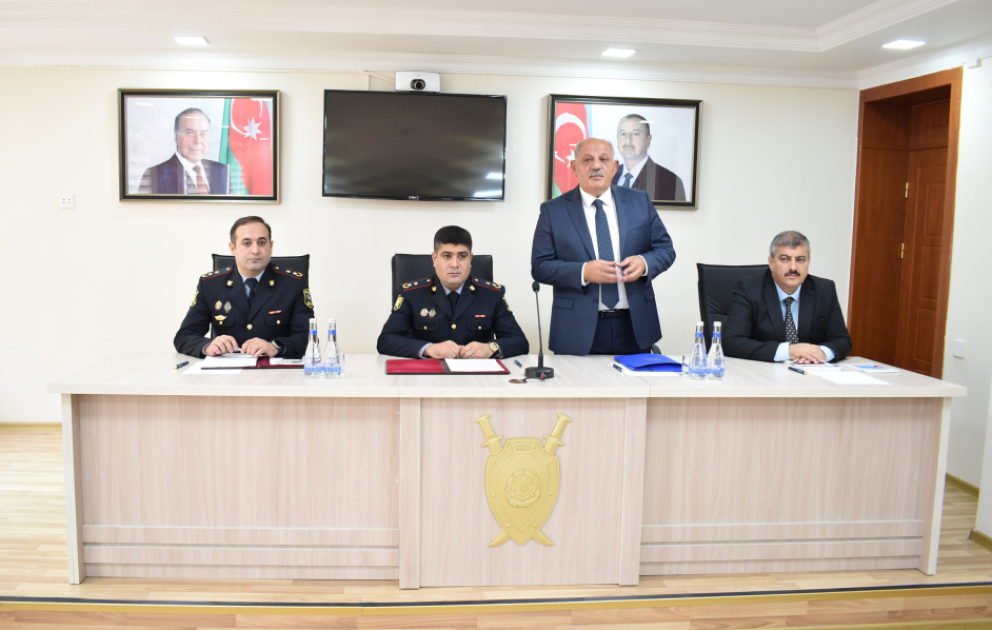 Şəkidə keçirilən seminar-müşavirədə Milli Məclisə seçkilərdə polisin xidməti fəaliyyətinə dair məsələlər müzakirə olunub