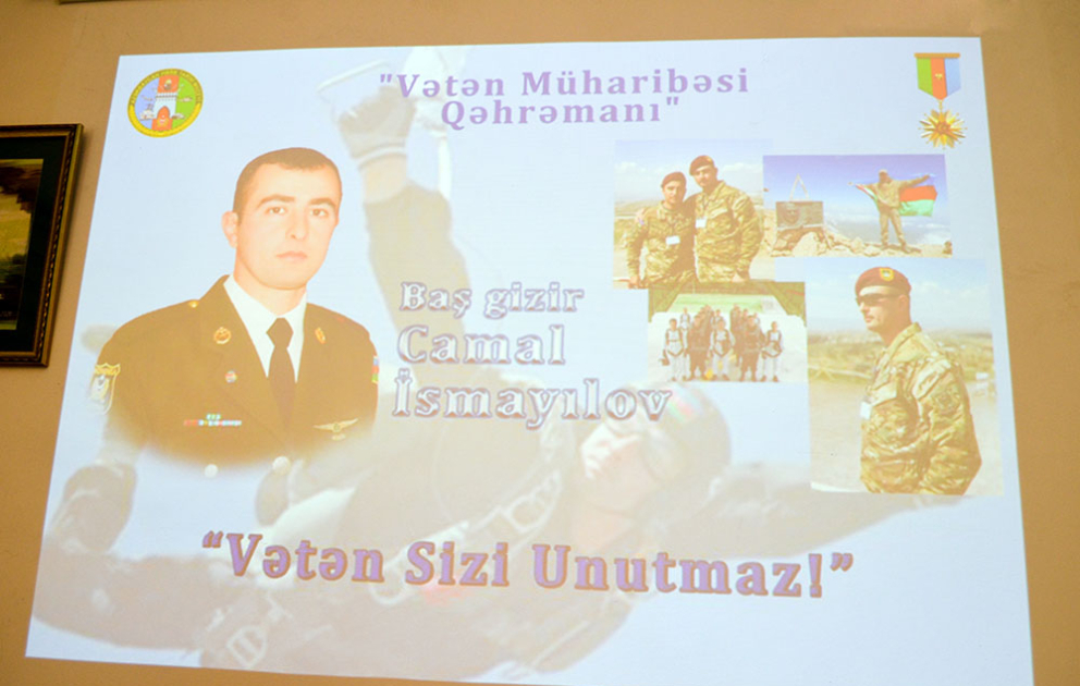 Vətən müharibəsi şəhidinin xatirəsinə həsr olunan anım mərasimi keçirilib