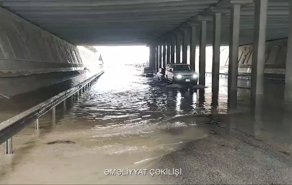 İntensiv yağışlar Gəncədə fəsadlara yol açıb