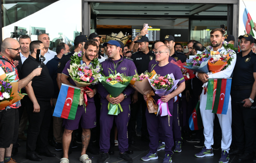 “Paris-2024” Yay Olimpiya Oyunlarında qızıl medal qazanan cüdoçularımız Vətənə dönüblər