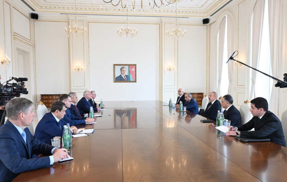 Президент Ильхам Алиев принял секретаря Совета безопасности Российской Федерации