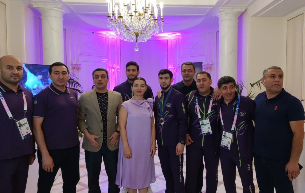 La victoire des athlètes azerbaïdjanais célébrée à la Maison olympique d’Azerbaïdjan à Paris